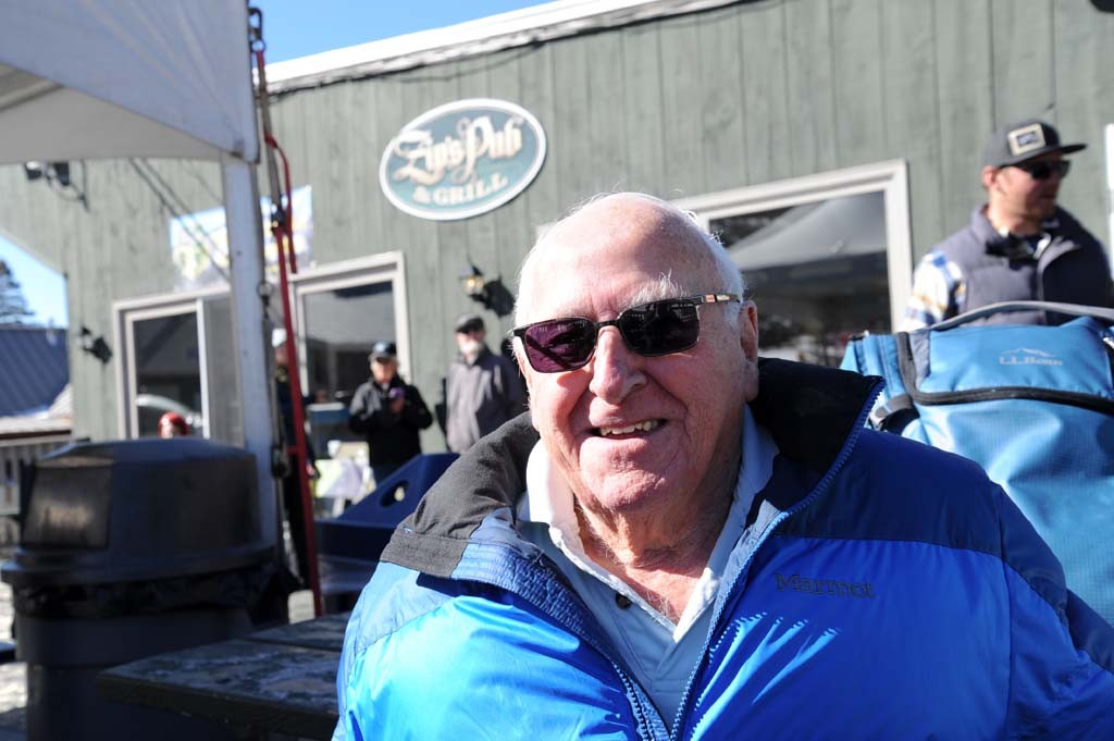 Former Cranmore ski school instructor and 10th Mountain veteran Bernie Peters was on hand.