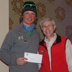 2013 men's marathon winner Alex Howe with Omni Mt. Washington Hotel managing director Stephen Hilliard