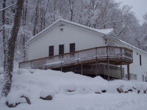 Paumgarten Building in early winter.