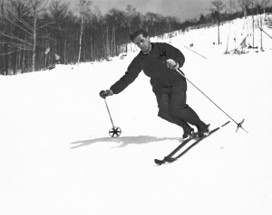 Herbert Schneider skiing at Cranmore