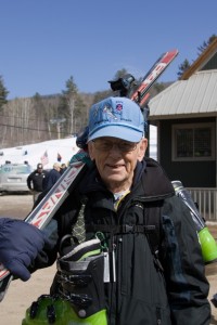 Dick Calvert, winner of the 90 and over age class